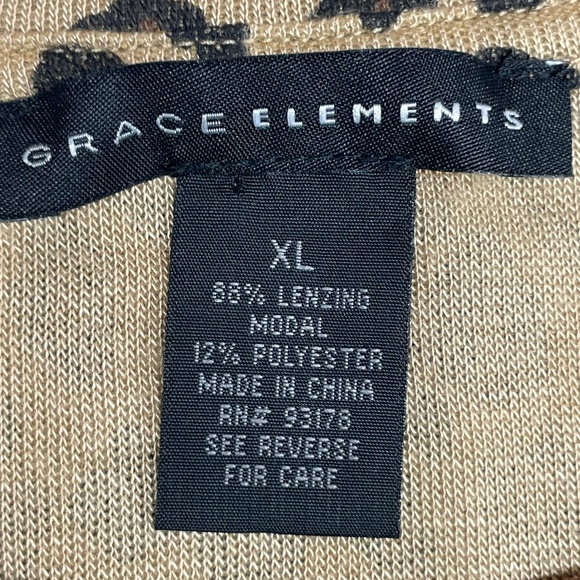 Women’s Grace Elements XL Leopard Print Top - Picture 9 of 12